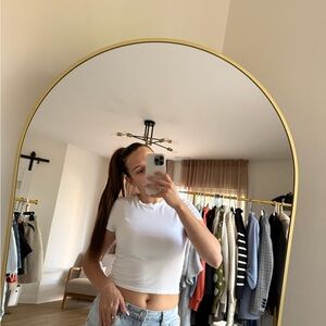 Abercrombie & Fitch White Short Sleeve Tee